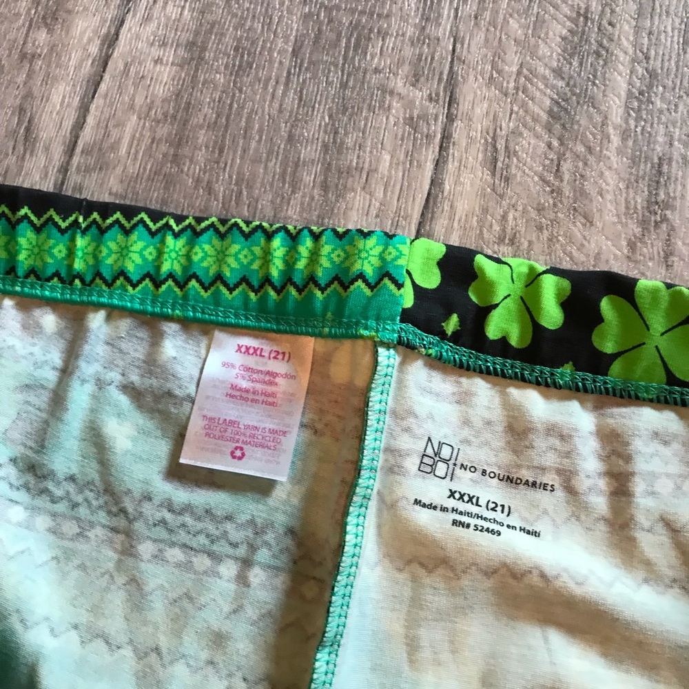 Green st pats legging